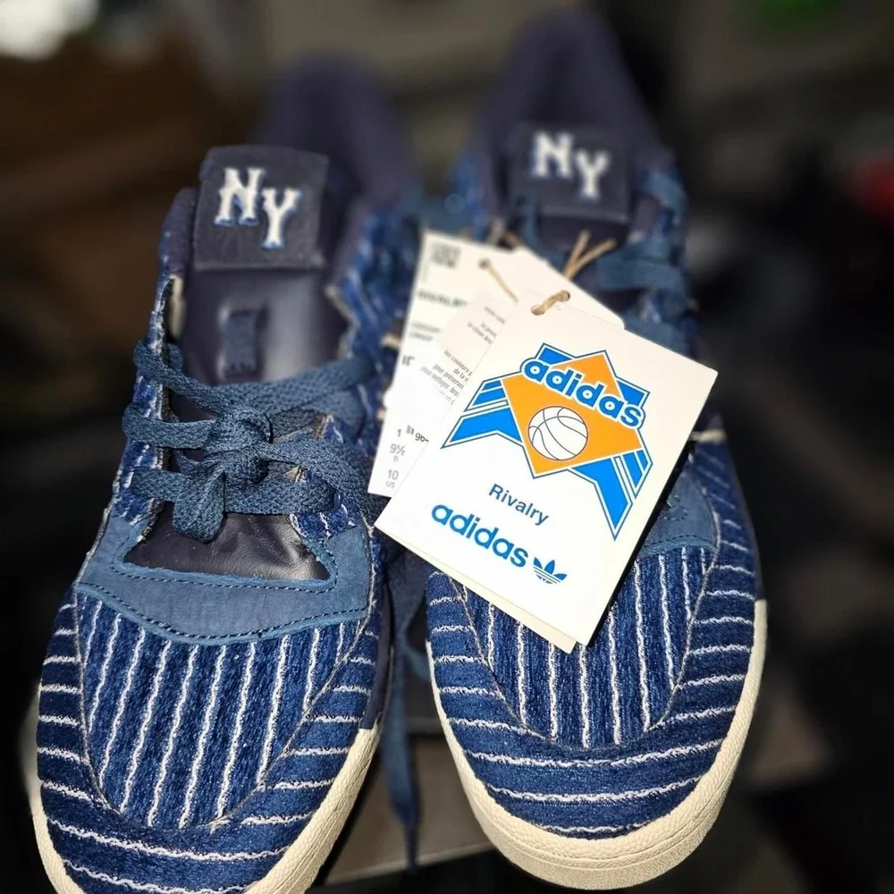 Adidas Rivalry Low 86 Mens 9.5 Blue‎ Pinstripe 